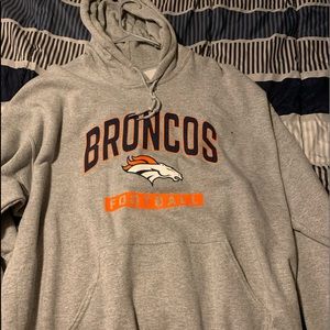 Used men’s Denver Bronco’s NFL hoodie